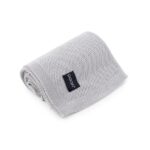 Knitted Bamboo Blanket Faro - LIGHT GREY