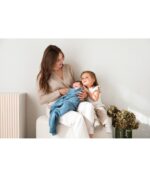 Knitted Bamboo Blanket Pure - OCEAN BLUE - Image 2