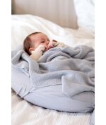Knitted Bamboo Blanket Faro - LIGHT GREY - Image 4